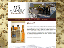 Tablet Screenshot of mainelybartenders.com